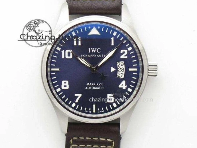 MIROTIME 0429 Portofino 37mm SS V7F 1:1 Best Edition Blue Dial Diamonds Bezel on Blue Leather Strap A Chic 7093